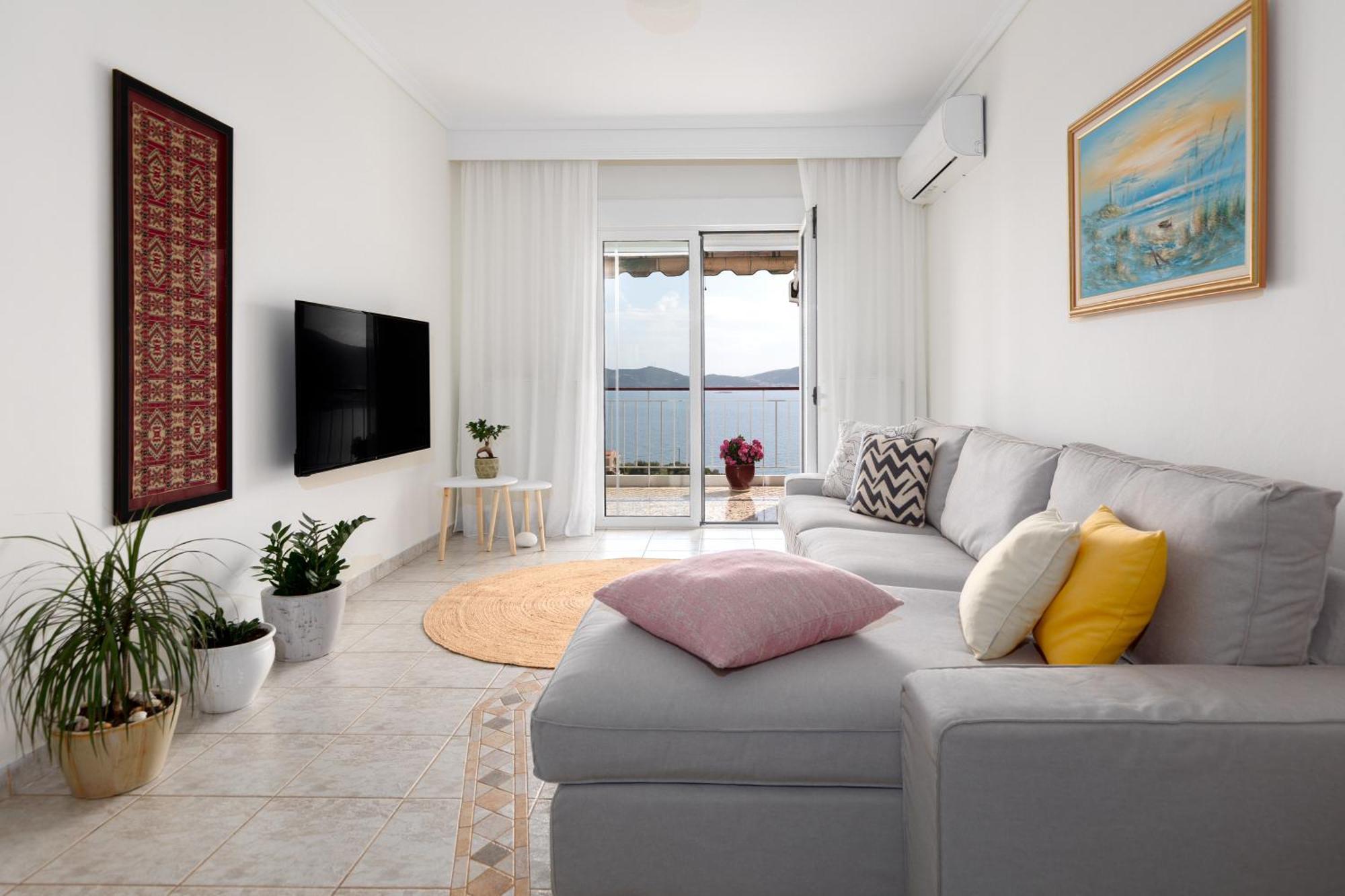Mimoza'S Sea View Apartment PalaiónTsiflíkion Esterno foto