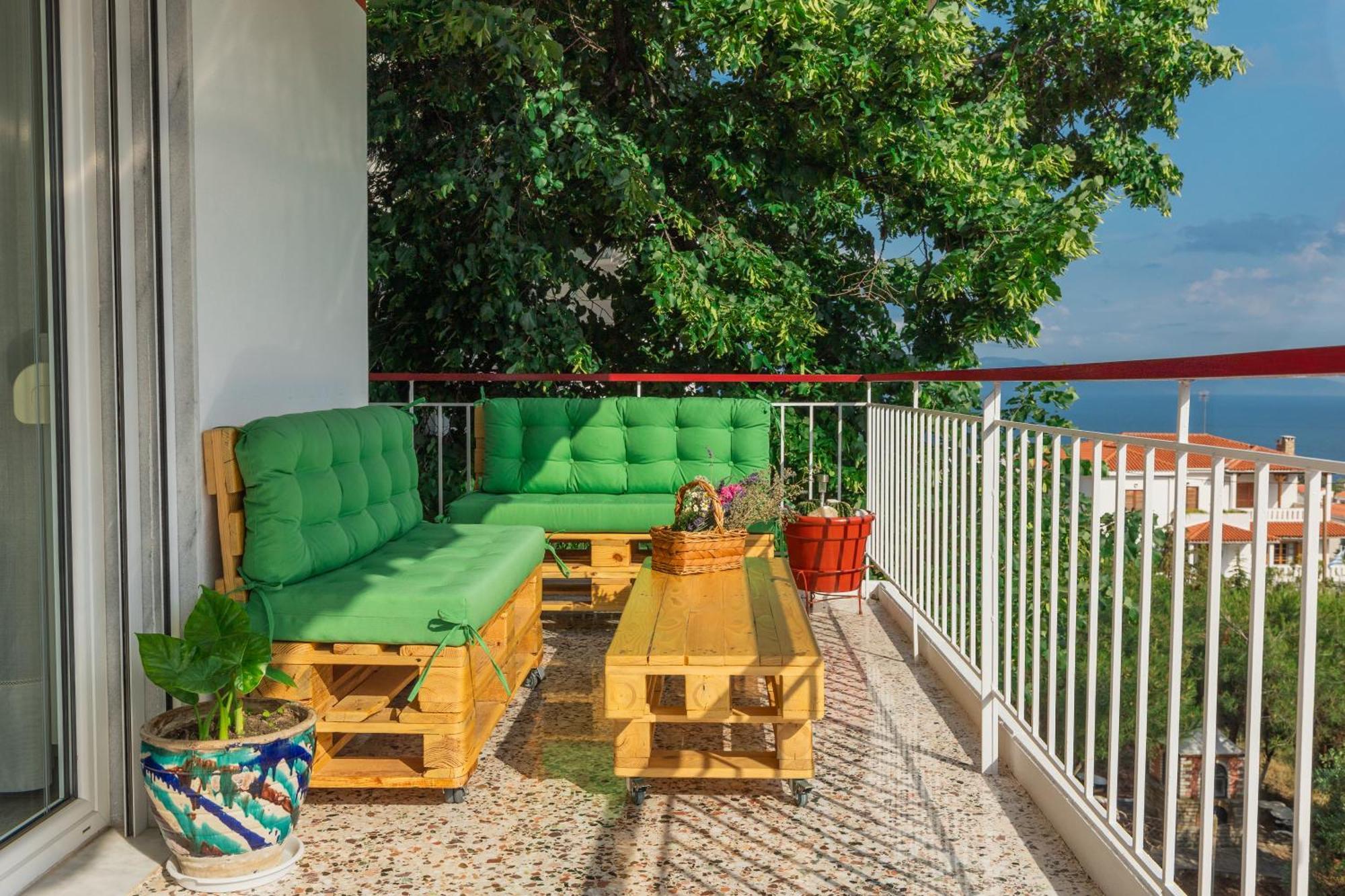 Mimoza'S Sea View Apartment PalaiónTsiflíkion Esterno foto